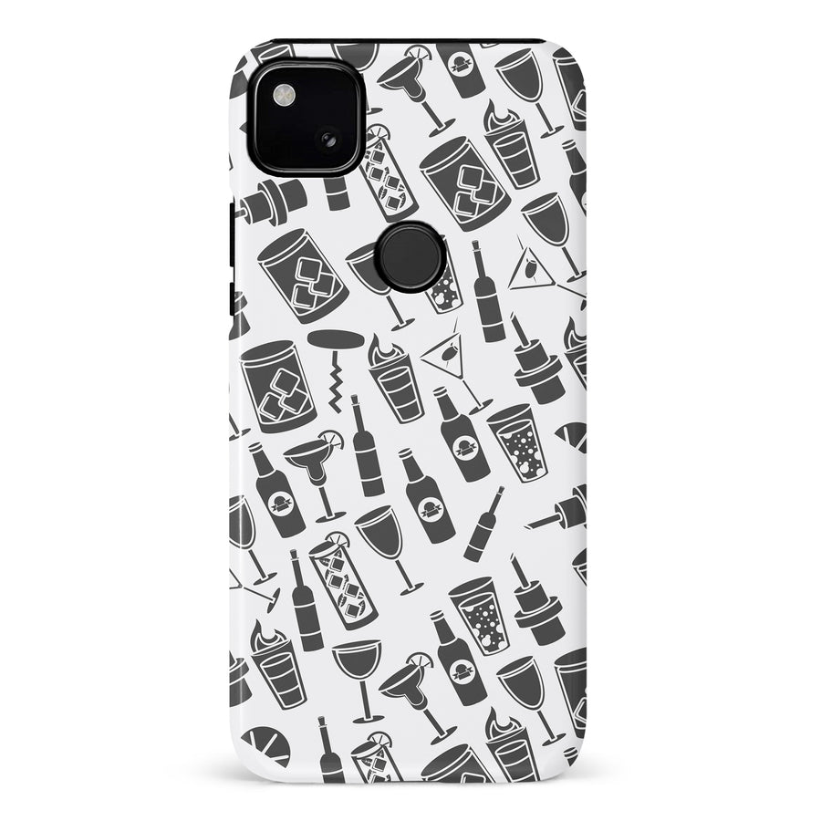 Google Pixel 4A Cocktails & Dreams Phone Case in White