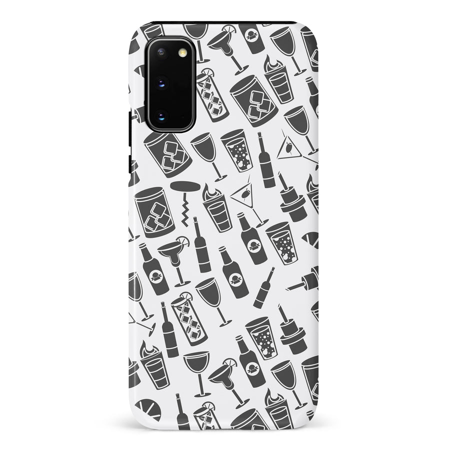 Samsung Galaxy S20 Cocktails & Dreams Phone Case in White