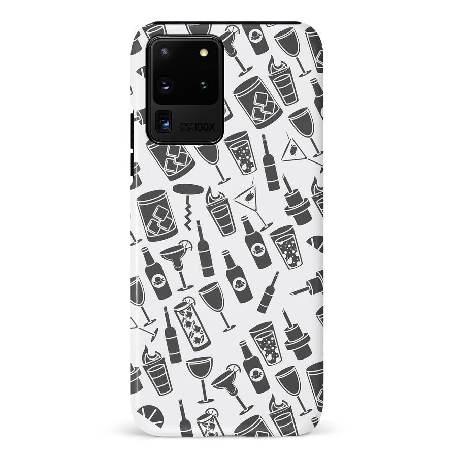 Samsung Galaxy S20 Ultra Cocktails & Dreams Phone Case in White