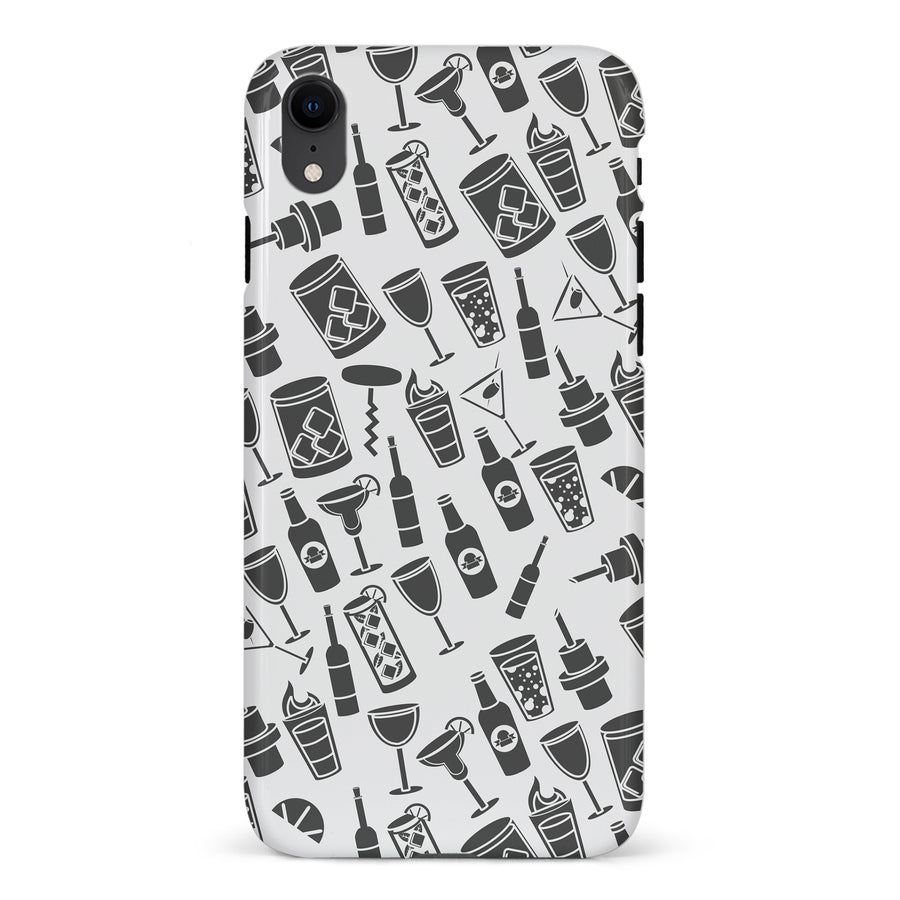 iPhone XR Cocktails & Dreams Phone Case in White