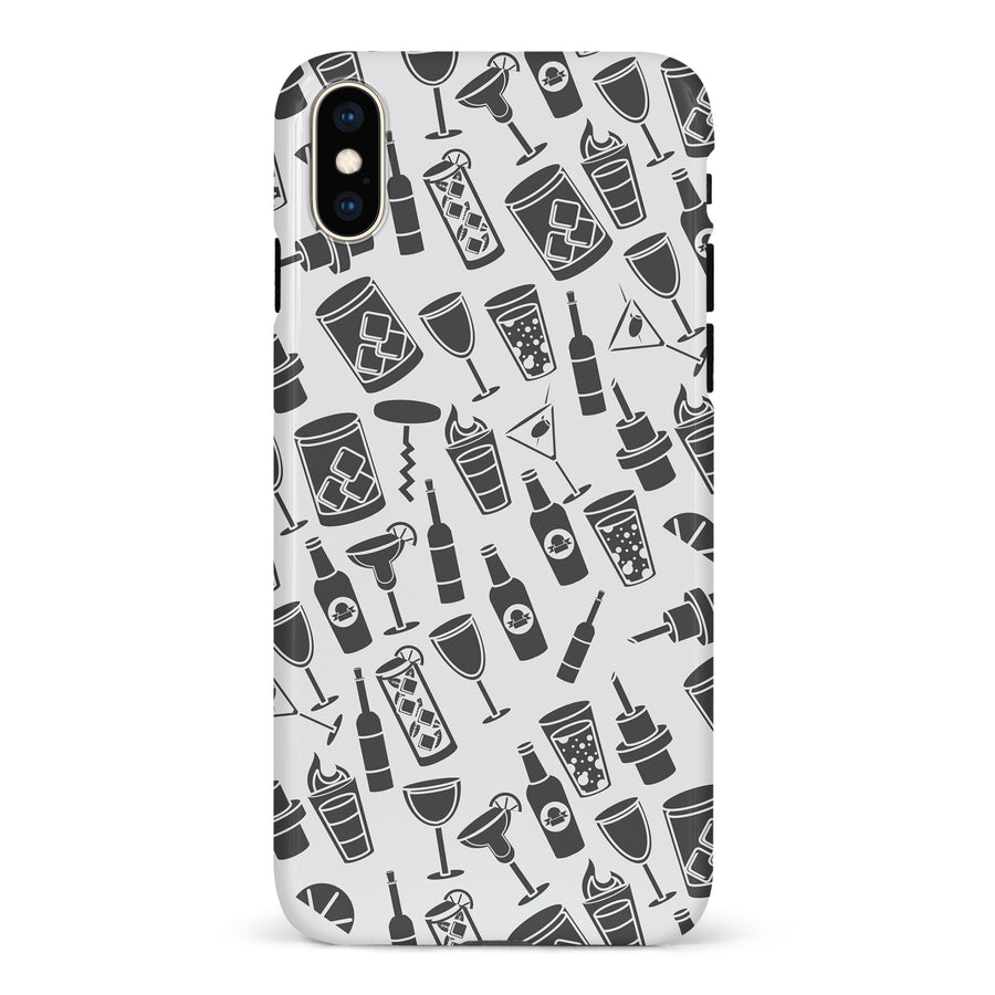 iPhone XS Max Cocktails & Dreams Phone Case in White