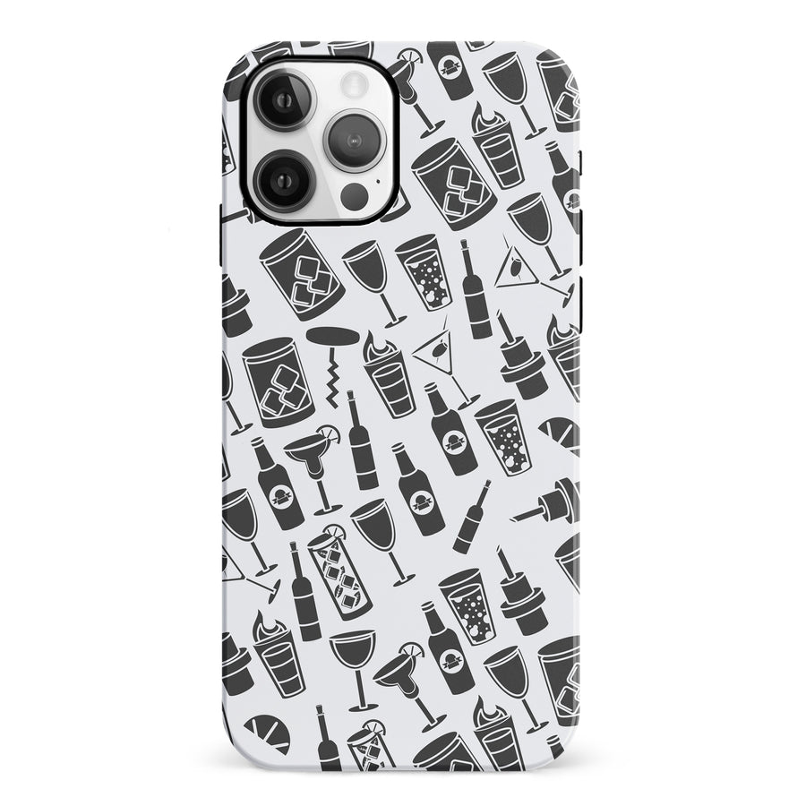 iPhone 12 Cocktails & Dreams Phone Case in White