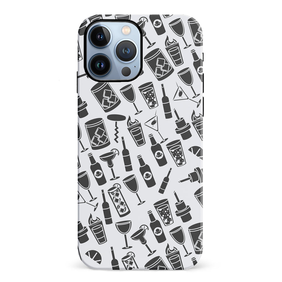 iPhone 12 Pro Cocktails & Dreams Phone Case in White