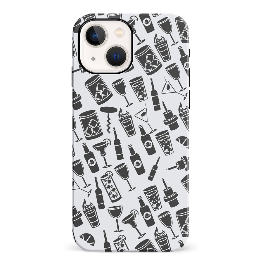 iPhone 13 Cocktails & Dreams Phone Case in White