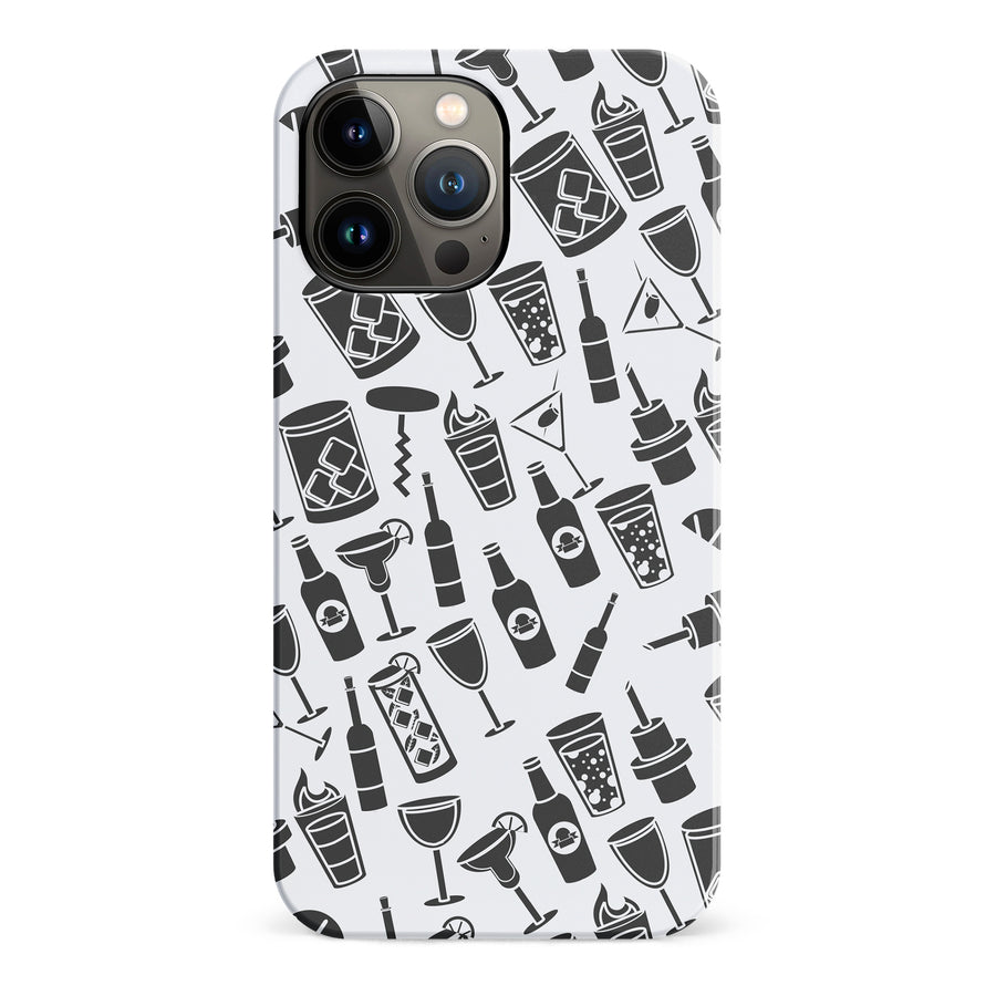 iPhone 13 Pro Max Cocktails & Dreams Phone Case in White