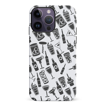 iPhone 14 Pro Max Cocktails & Dreams Phone Case in White