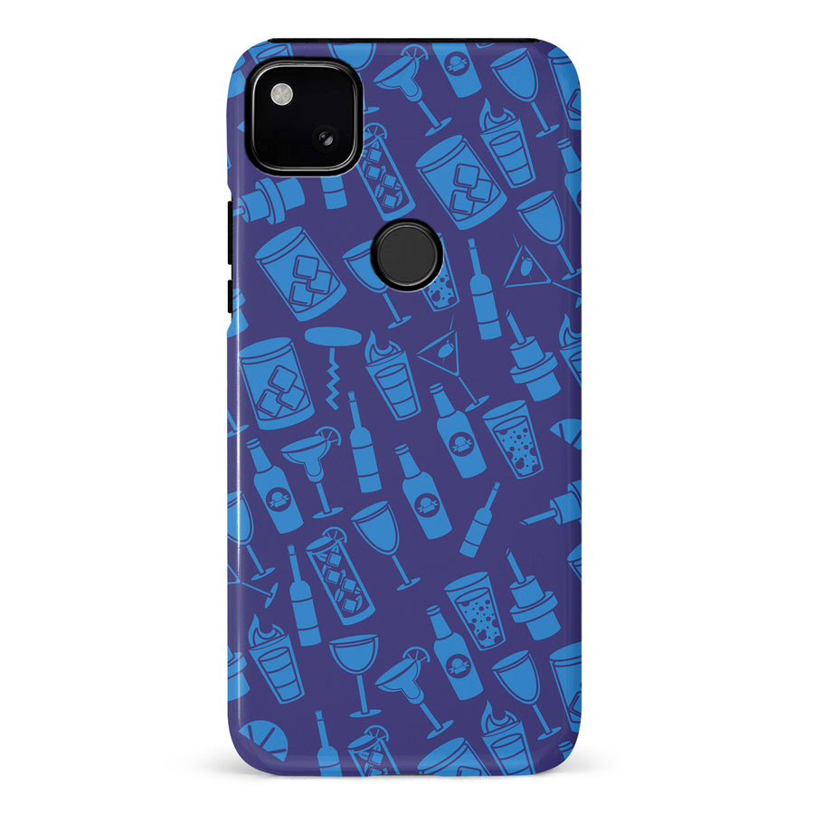 Google Pixel 4A Cocktails & Dreams Phone Case in Blue