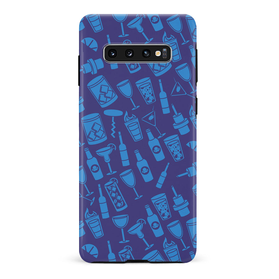 Samsung Galaxy S10 Cocktails & Dreams Phone Case in Blue