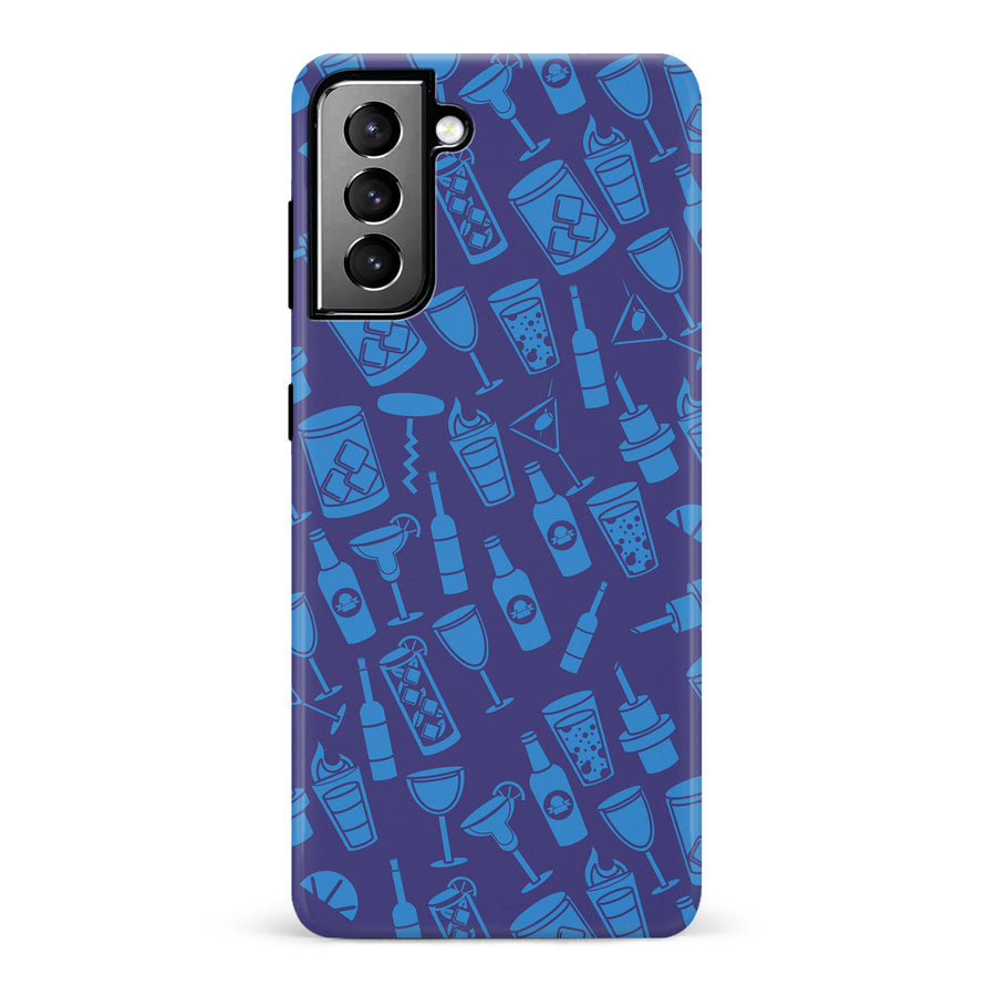 Samsung Galaxy S21 Plus Cocktails & Dreams Phone Case in Blue