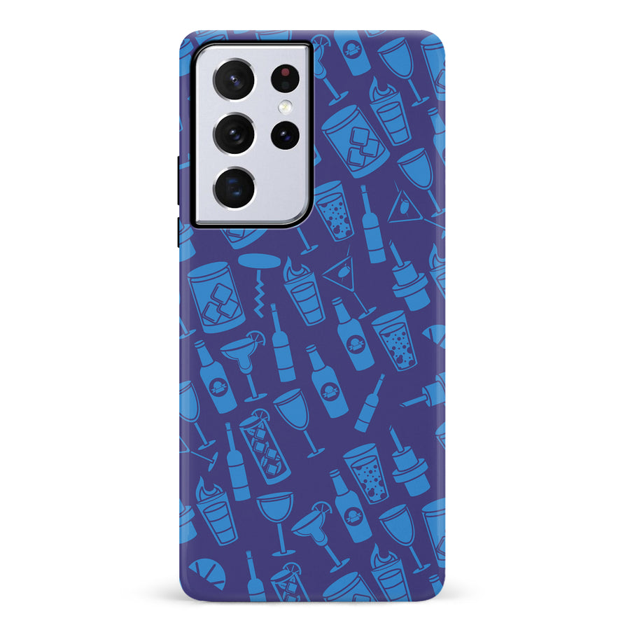 Samsung Galaxy S21 Ultra Cocktails & Dreams Phone Case in Blue