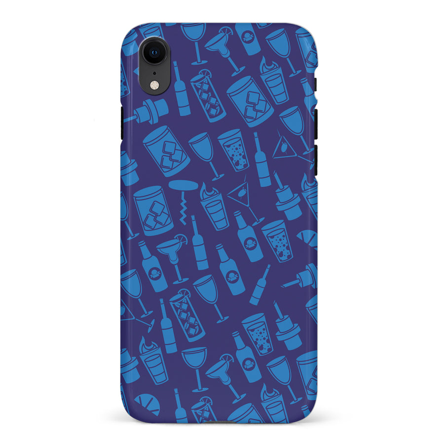 iPhone XR Cocktails & Dreams Phone Case in Blue