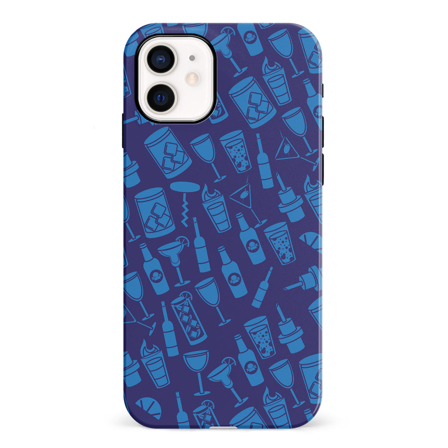 iPhone 12 Mini Cocktails & Dreams Phone Case in Blue