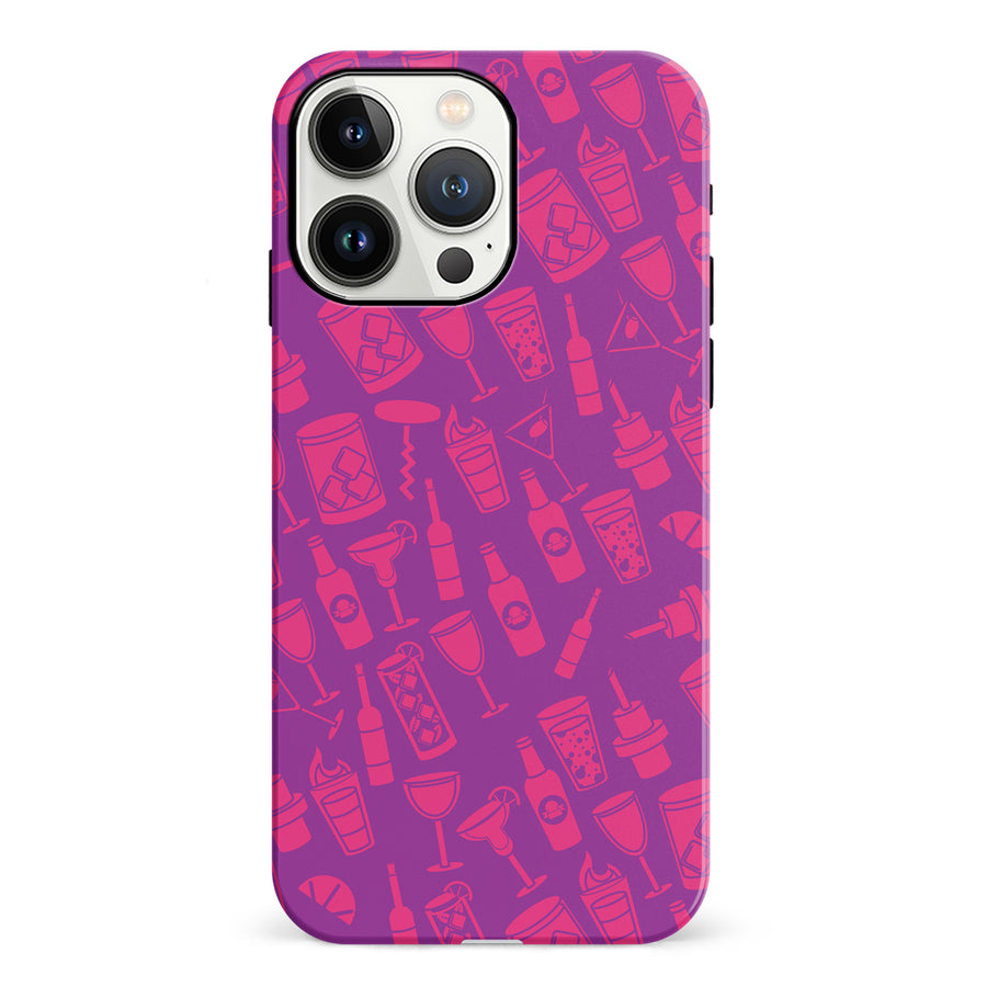 iPhone 13 Pro Cocktails & Dreams Phone Case in Magenta