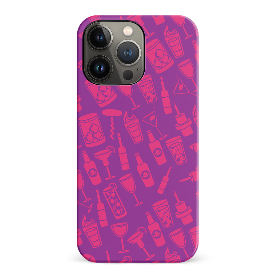 iPhone 14 Pro Cocktails & Dreams Phone Case in Magenta
