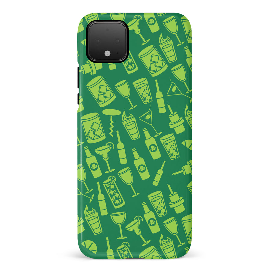 Google Pixel 4 Cocktails & Dreams Phone Case in Green