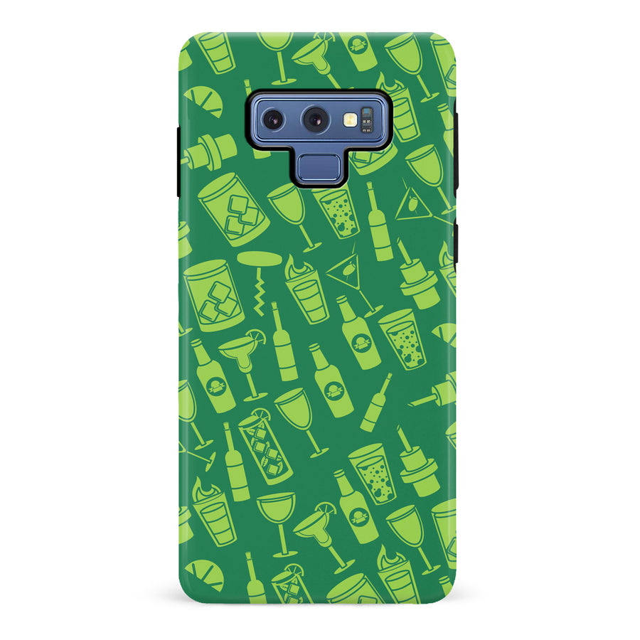 Samsung Galaxy Note 9 Cocktails & Dreams Phone Case in Green