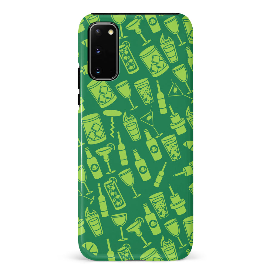 Samsung Galaxy S20 Cocktails & Dreams Phone Case in Green