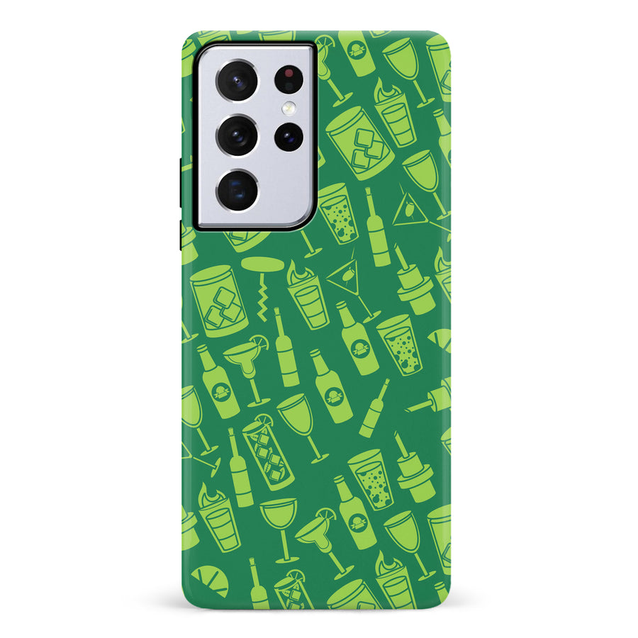 Samsung Galaxy S21 Ultra Cocktails & Dreams Phone Case in Green