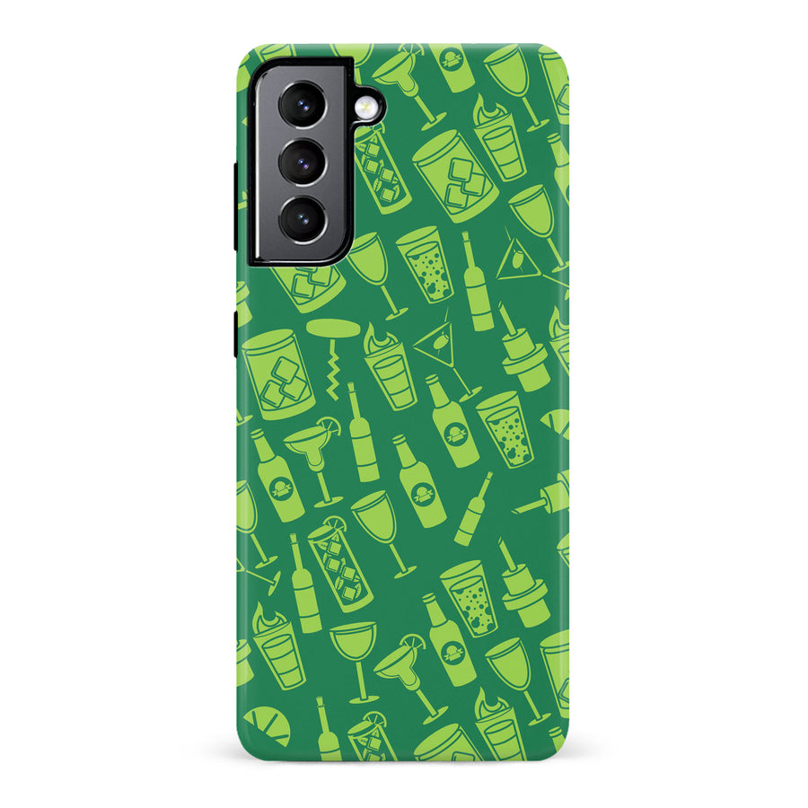 Samsung Galaxy S22 Cocktails & Dreams Phone Case in Green