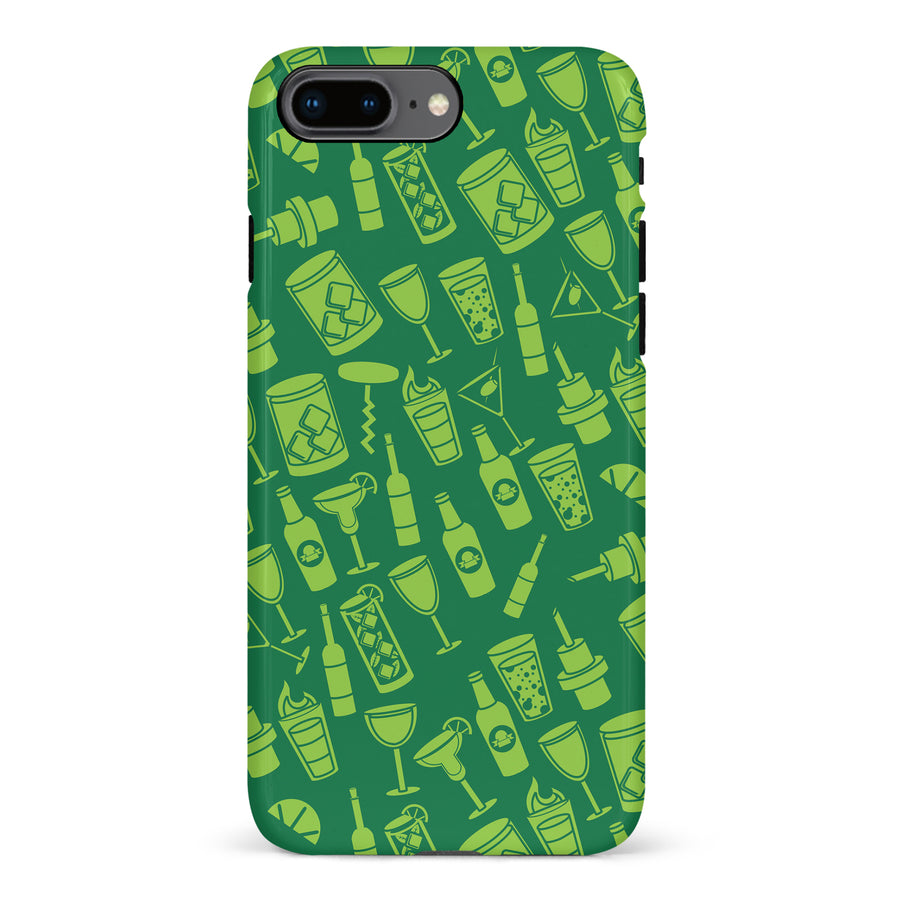 iPhone 8 Plus Cocktails & Dreams Phone Case in Green