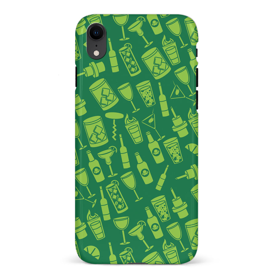 iPhone XR Cocktails & Dreams Phone Case in Green