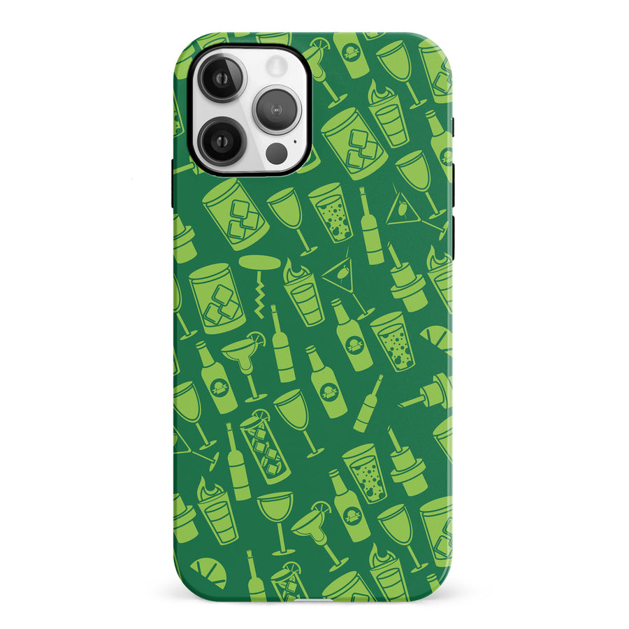iPhone 12 Cocktails & Dreams Phone Case in Green