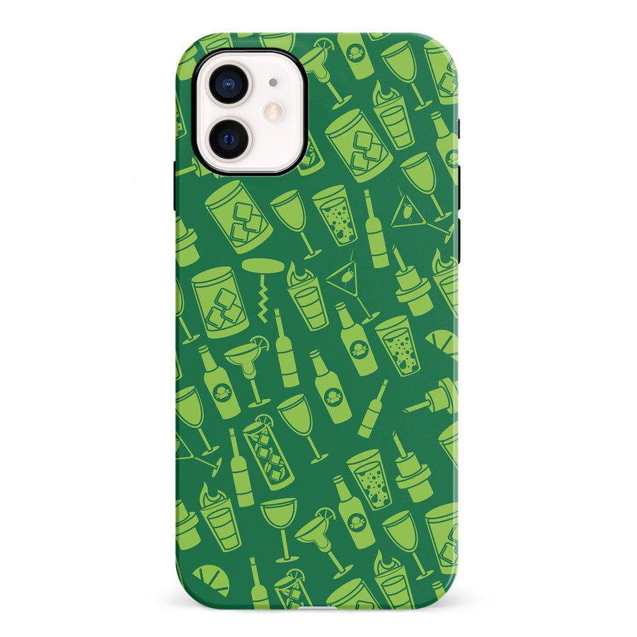 iPhone 12 Mini Cocktails & Dreams Phone Case in Green