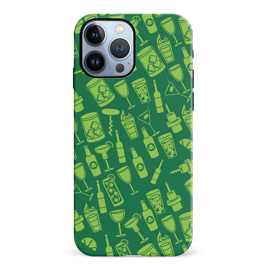 iPhone 12 Pro Cocktails & Dreams Phone Case in Green