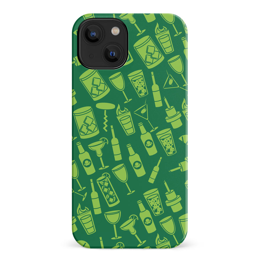 iPhone 14 Cocktails & Dreams Phone Case in Green