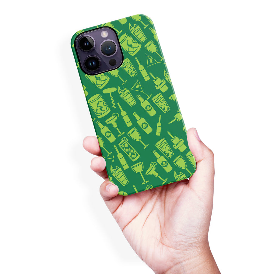 iPhone 14 Pro Max Cocktails & Dreams Phone Case in Green