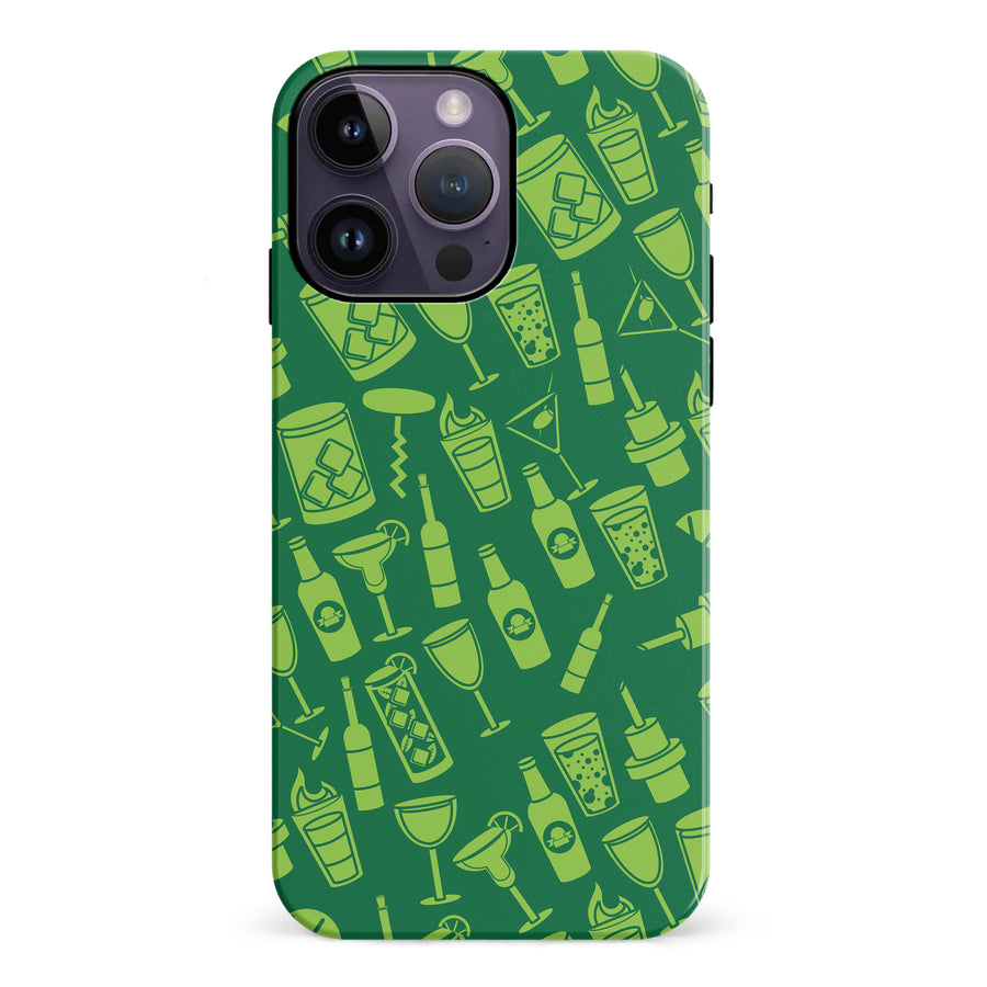 iPhone 14 Pro Max Cocktails & Dreams Phone Case in Green