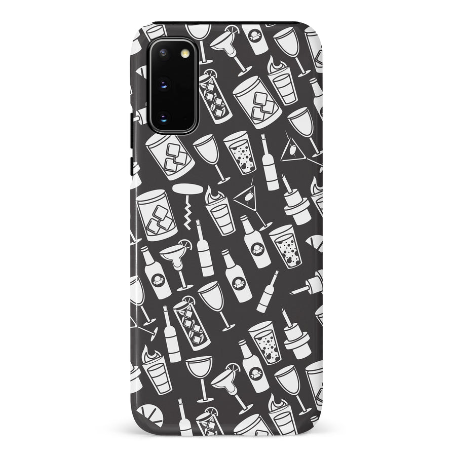 Samsung Galaxy S20 Cocktails & Dreams Phone Case in Black