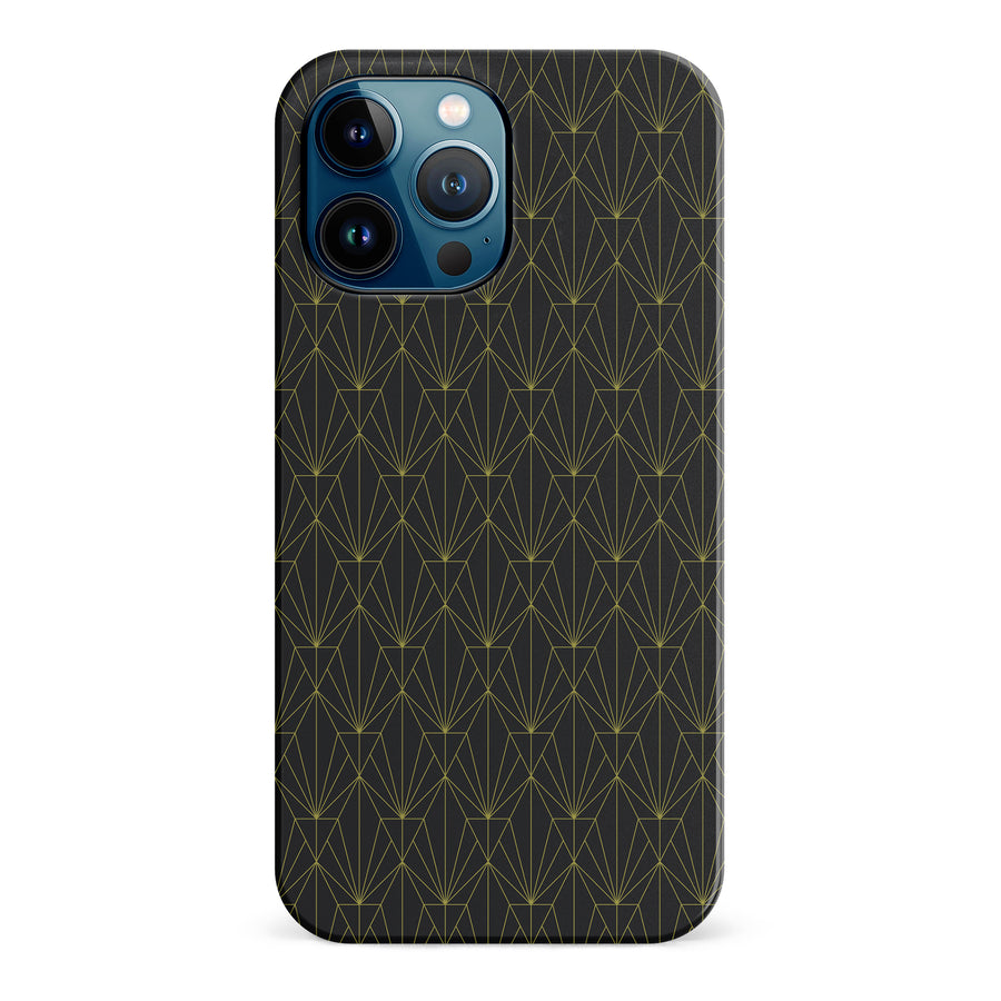 iPhone 12 Pro Max Showcase Art Deco Phone Case in Black