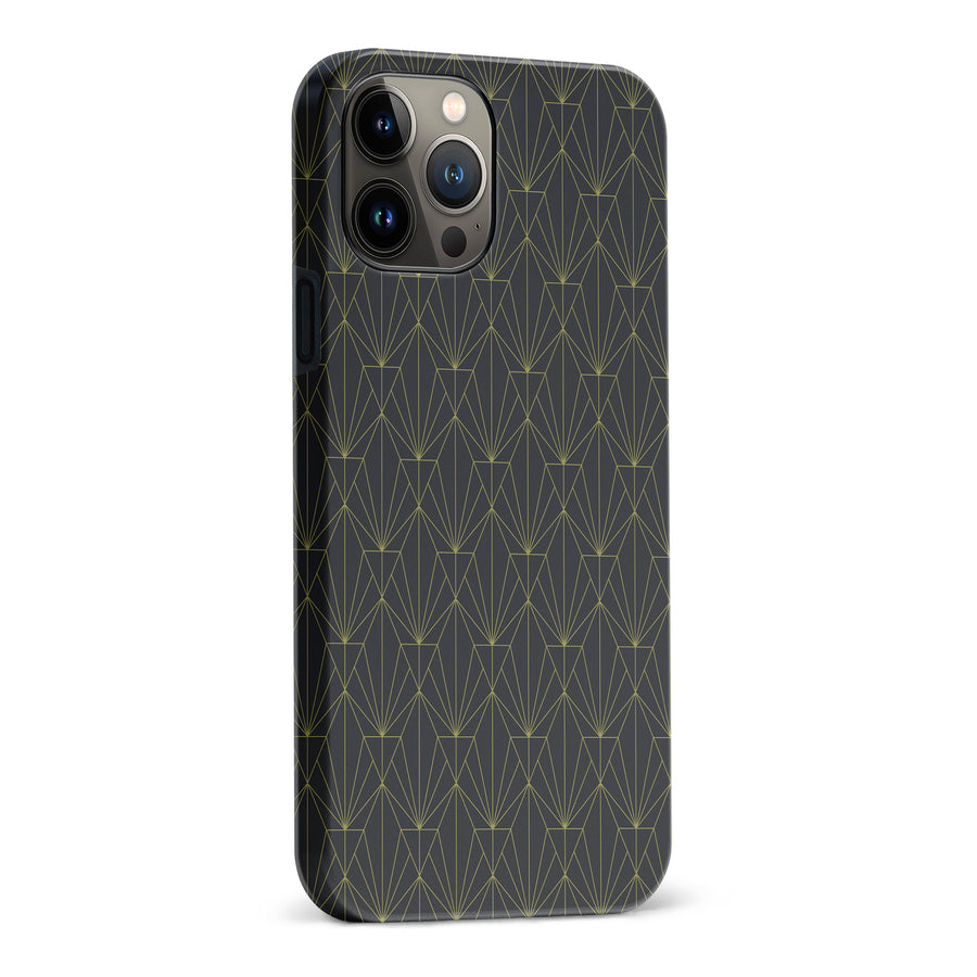 iPhone 13 Pro Max Showcase Art Deco Phone Case in Black