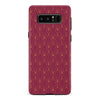 Samsung Galaxy Note 8 Showcase Art Deco Phone Case in Maroon