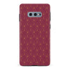 Samsung Galaxy S10e Showcase Art Deco Phone Case in Maroon