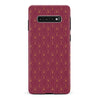 Samsung Galaxy S10 Plus Showcase Art Deco Phone Case in Maroon