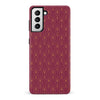 Samsung Galaxy S21 Showcase Art Deco Phone Case in Maroon