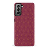 Samsung Galaxy S21 Plus Showcase Art Deco Phone Case in Maroon