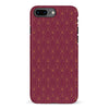 iPhone 8 Plus Showcase Art Deco Phone Case in Maroon