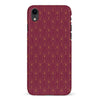iPhone XR Showcase Art Deco Phone Case in Maroon