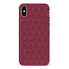 iPhone XS Max Showcase Art Deco Phone Case in Maroon