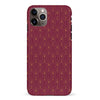 iPhone 11 Pro Max Showcase Art Deco Phone Case in Maroon