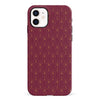 iPhone 12 Mini Showcase Art Deco Phone Case in Maroon