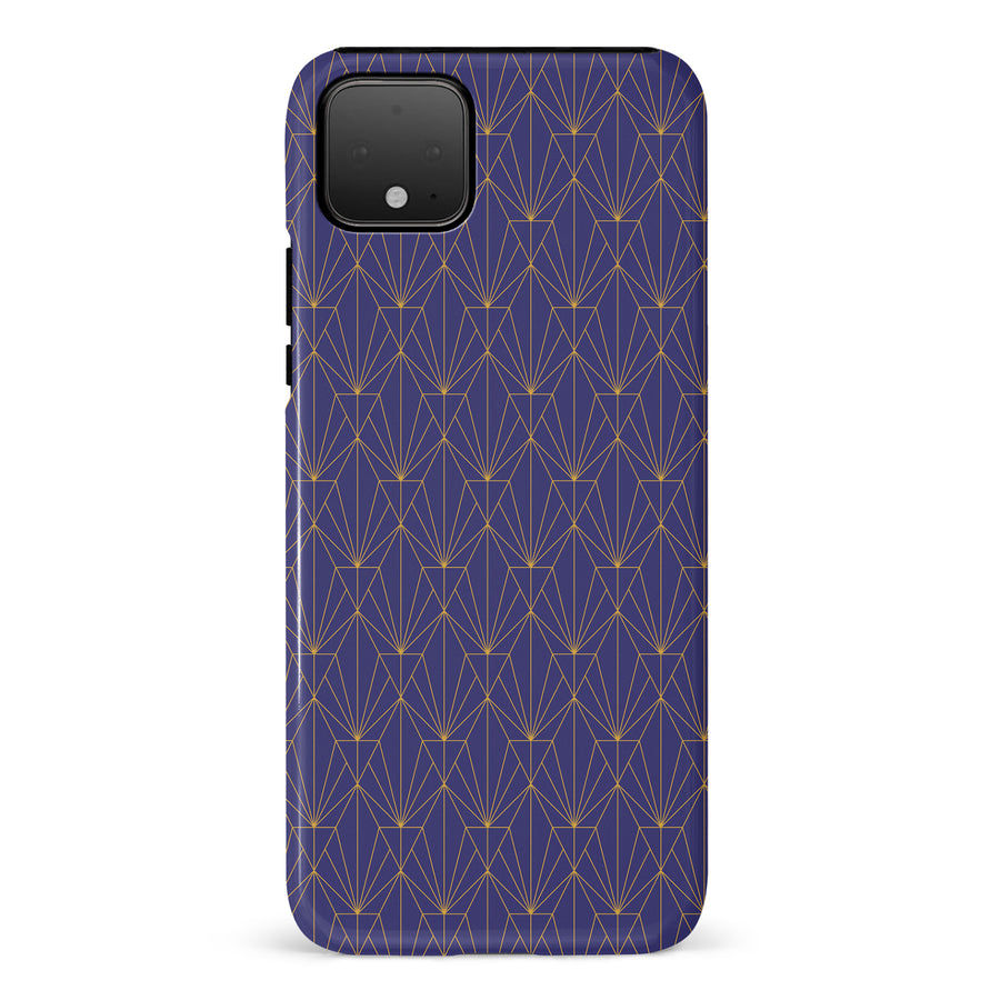 Google Pixel 4 XL Showcase Art Deco Phone Case in Purple