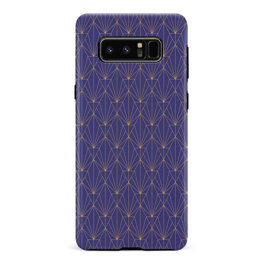 Samsung Galaxy Note 8 Showcase Art Deco Phone Case in Purple