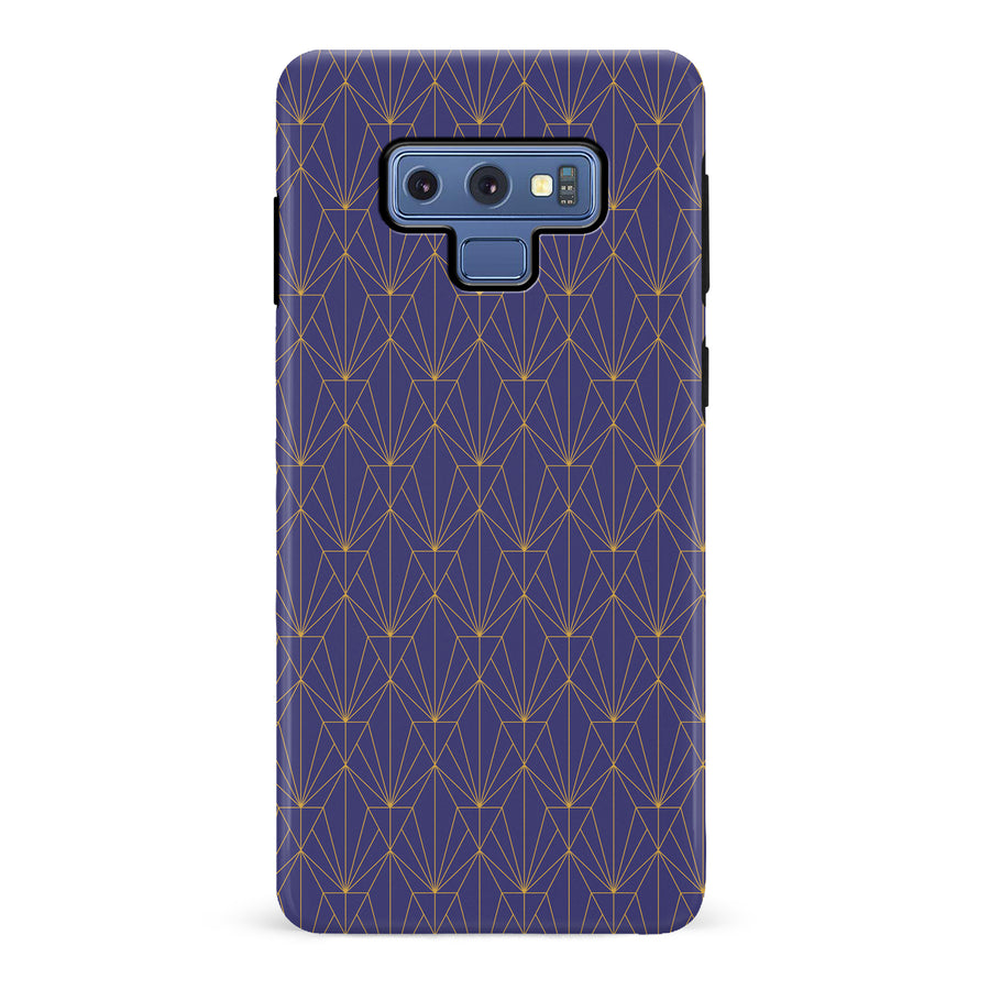 Samsung Galaxy Note 9 Showcase Art Deco Phone Case in Purple