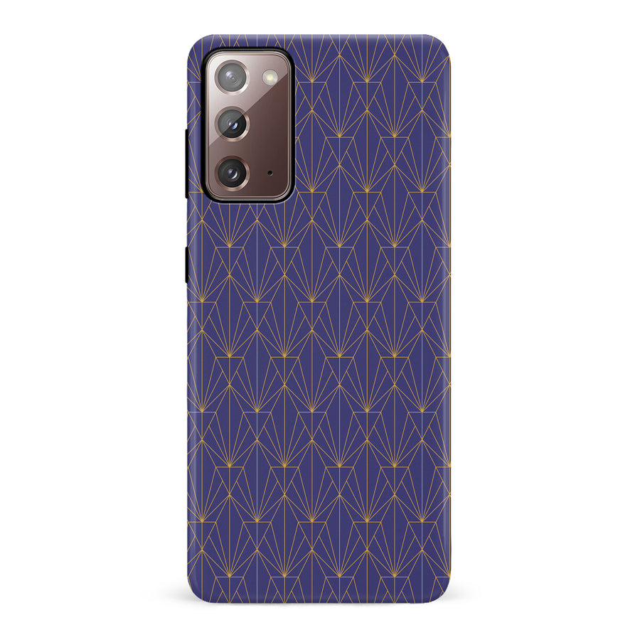 Samsung Galaxy Note 20 Showcase Art Deco Phone Case in Purple