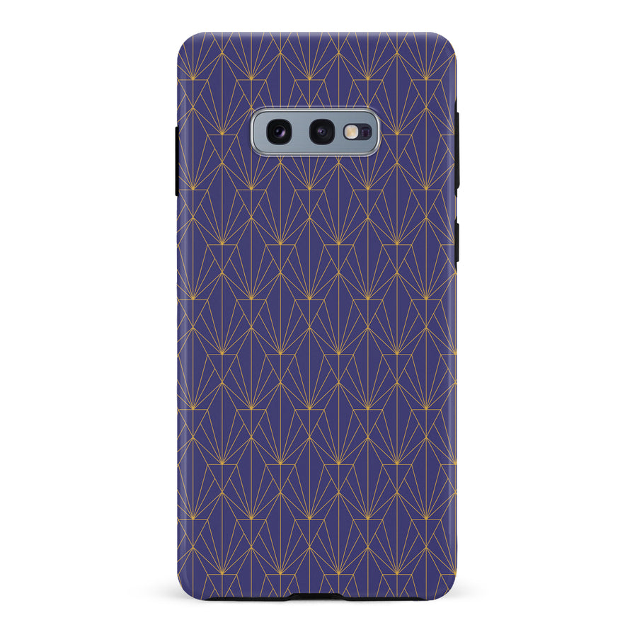 Samsung Galaxy S10e Showcase Art Deco Phone Case in Purple