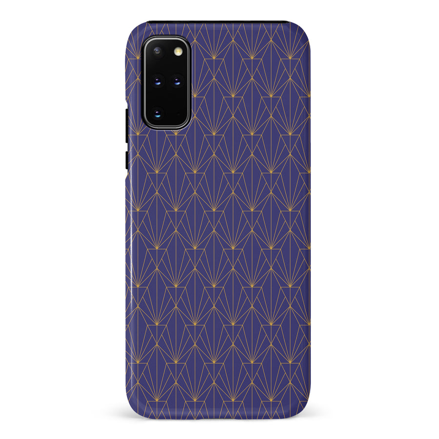 Samsung Galaxy S20 Plus Showcase Art Deco Phone Case in Purple